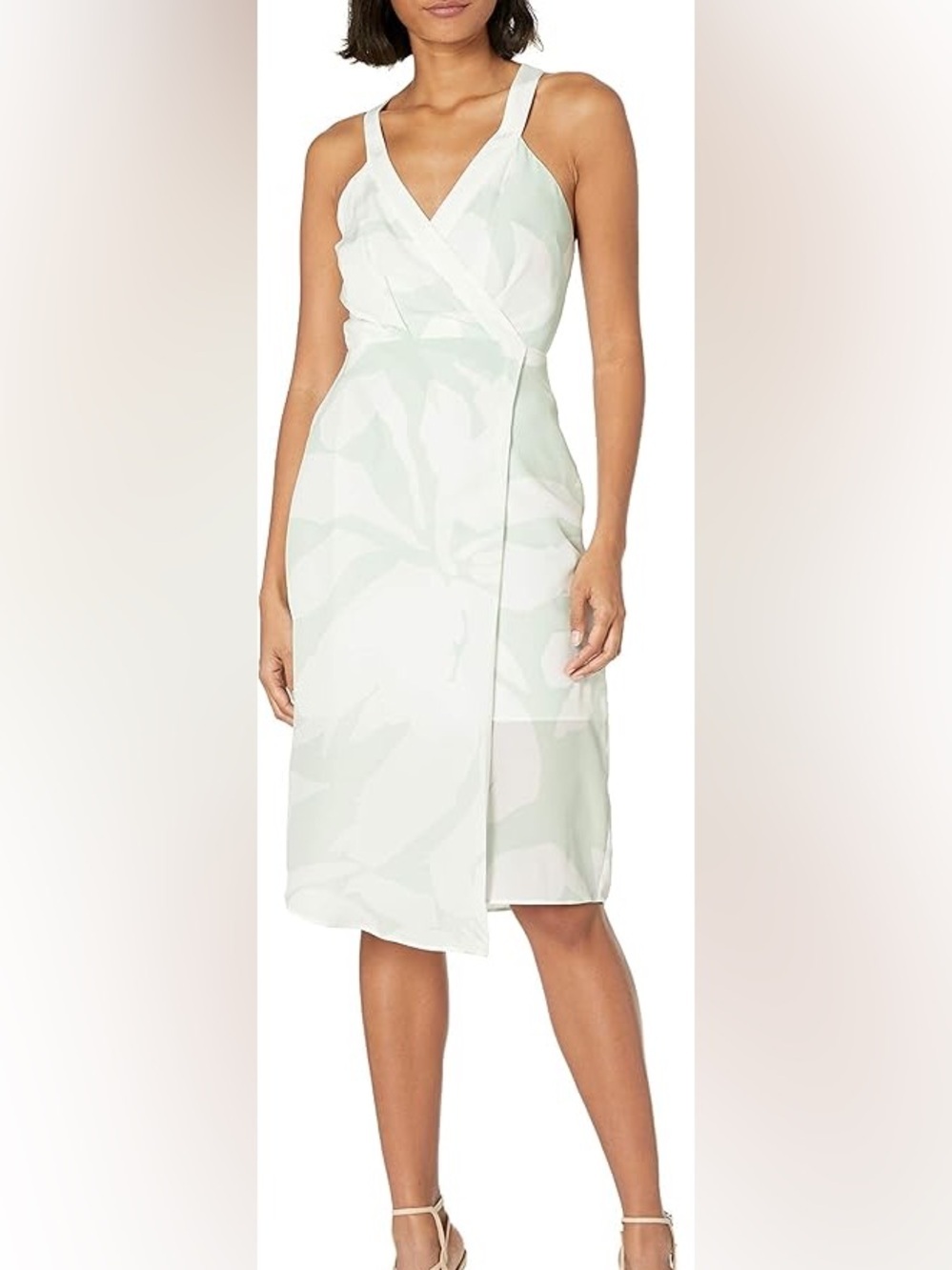 BCBGeneration Floral Racerback Faux Wrap